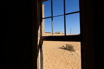 View of desert and house by Marco Verstraaten