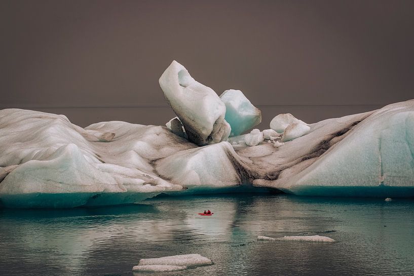 Gletsjer Lagune bij Diamond Beach van Thomas Heitz