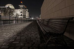 Reichstagsgebäude Berlin bei Nacht