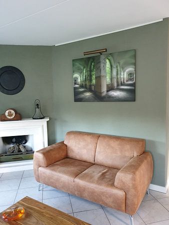 Corridors in Abandoned Italian Hospital.