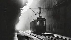 Lissabon in de ochtend met mist