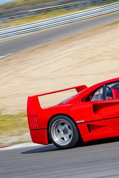 Ferrari F40 superauto op het circuit van Zandvoort van Sjoerd van der Wal