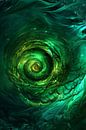 Emerald green vortex of life by artefacti thumbnail