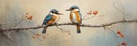 Twee ijsvogeltjes