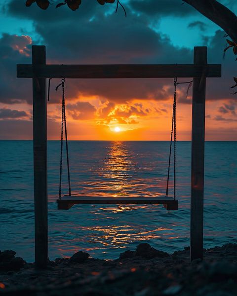 Ästhetik am Strand von fernlichtsicht