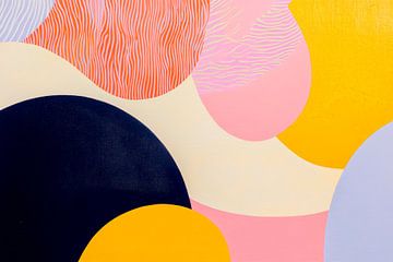 Kleurrijke vormen en lijnen - modern ontwerp van Poster Art Shop