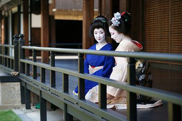 Geishas japonaises à Kyoto sur Matthias Stolt