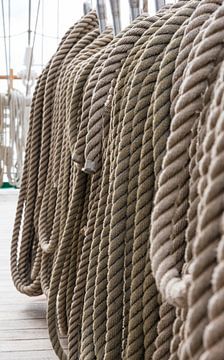 Ship ropes on board