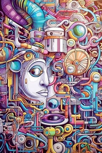 Gemälde Entschleierung des Universums