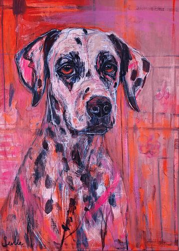 Chien dalmatien sur Peintures Liesbeth Serlie