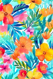 Tropical flower garden by Andrea Haase