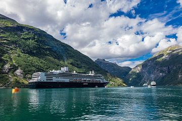 View to the Geirangerfjord in Norway