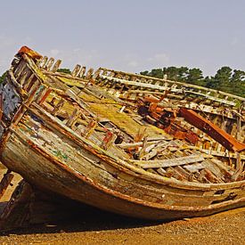 Boat wreck in Dulas Bay by Babetts Bildergalerie