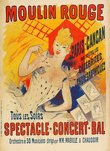 Jules Chéret - Moulin Rouge, Paris-Cancan (1890)