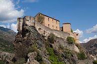 Schloss in Corte, Korsika von Kees van Dun Miniaturansicht