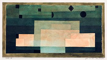 Das Firmament über dem Tempel (1922) von Paul Klee.