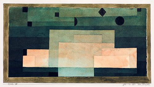 The Firmament Above the Temple (1922) by Paul Klee by Studio POPPY