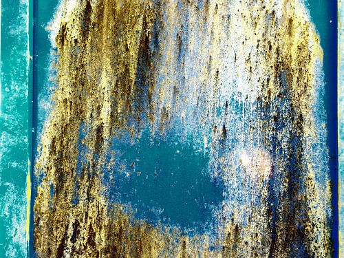 Scratched street sign