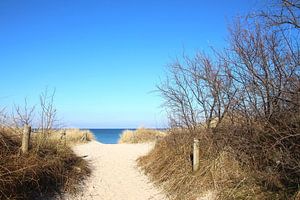 Strandaufgang im Winter