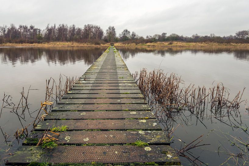 Lange houten brug van Ruud Morijn