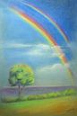 Licht en de regenboog - Hemelse Impression van Marita Zacharias thumbnail