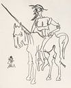 Don Quijote auf Rosinante von Wieland Teixeira Miniaturansicht