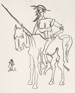 Don Quijote auf Rosinante von Wieland Teixeira