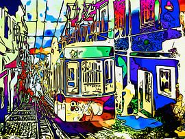 Tramlijn in Lissabon