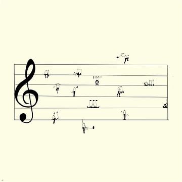 Muzikale lijnen van Evalustratie