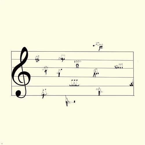 Muzikale lijnen van Evalustratie