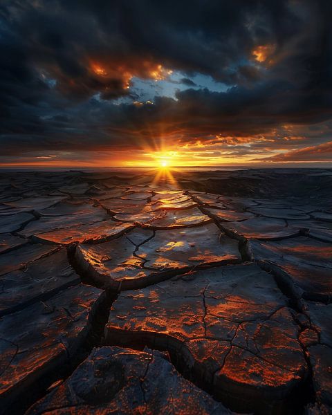 Stille des erwachenden Tals von fernlichtsicht