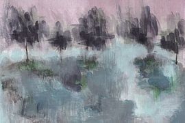 Abstraction de la forêt brumeuse sur Lori Ann Folz