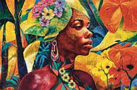 African Queen and little bird by Karen Nijst thumbnail
