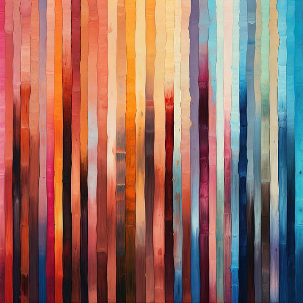 Colourful vertical stripes by Lauri Creates
