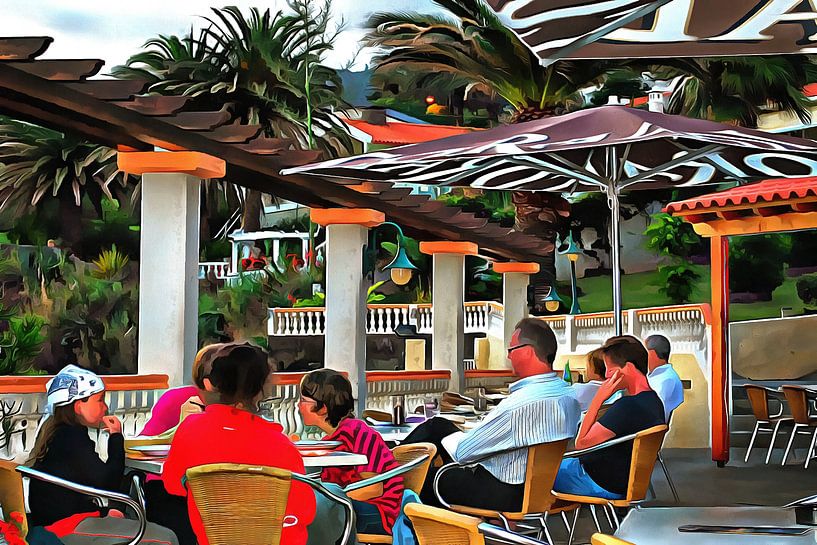 Bar in Funchal Madeira von Dorothy Berry-Lound