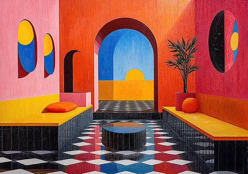 Surrealisme Architectuur Ontwerp Meetkunde