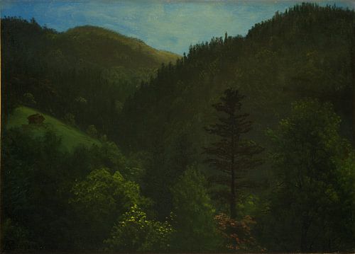 Albert Bierstadt, paysage forestier