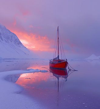 Barre schoonheid, zee van ijs van fernlichtsicht