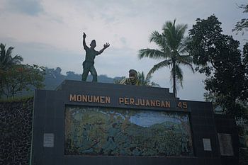 Monumen Perjuangan 45 with Soldier Statue