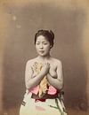 Oben-ohne-Frau, Vintage, Japan, 1800er von Atelier Liesjes Miniaturansicht