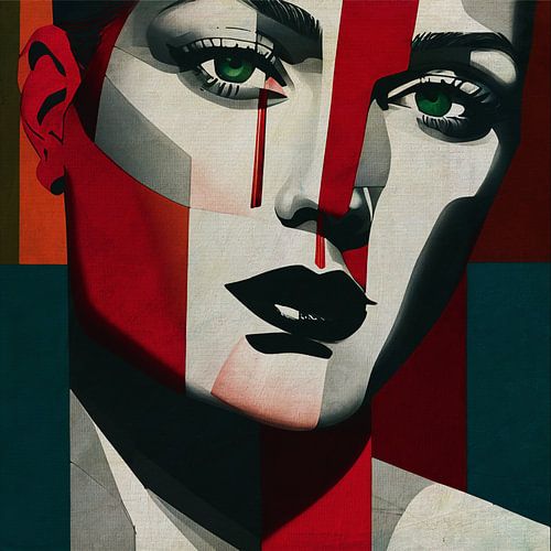 Afkeurende blik van een vrouw