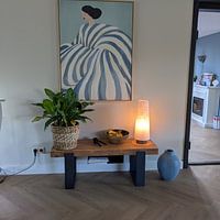 Kundenfoto: Streifenkleid || von The Home Style Club, auf Leinwand