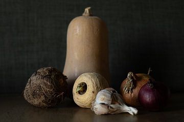 Vegetables and tubers for a winter soup by Irene Ruysch