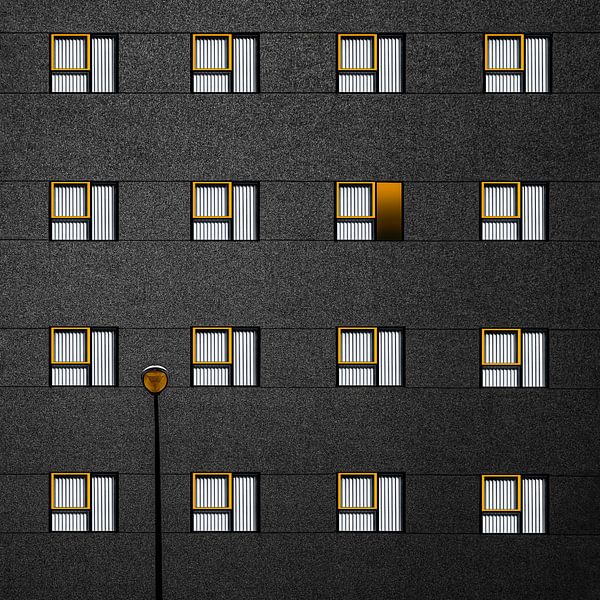 Simplicity with yellow frames by Inge Schuster