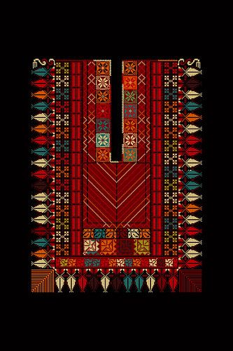 Tatreez ornament sjabloon 73