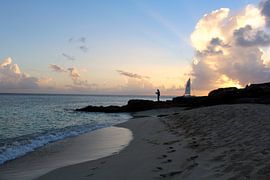 Sunset Cupecoy Bay by Renske V