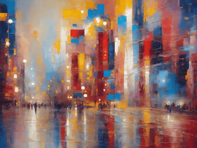 Stadtleben New York von Jolique Arte