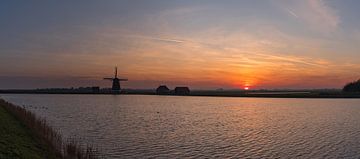 Mühle Der Norden Texel Sonnenuntergang von Texel360Fotografie Richard Heerschap