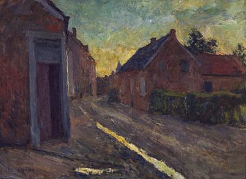 Dorfstraße nach einem Gewitter, Evert Larock, 1895