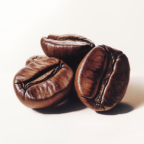 Close up van koffiebonen